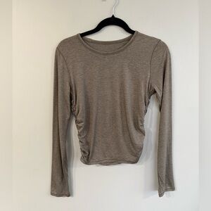 Lululemon cinched side Long Sleeve Top